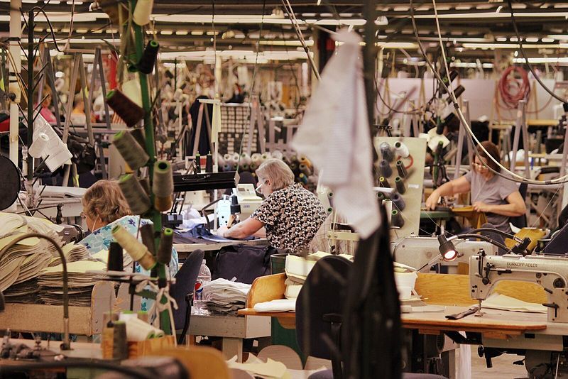 Pictured: The Hardwick clothes manufacturing facility in the US. Source: Jones Management.